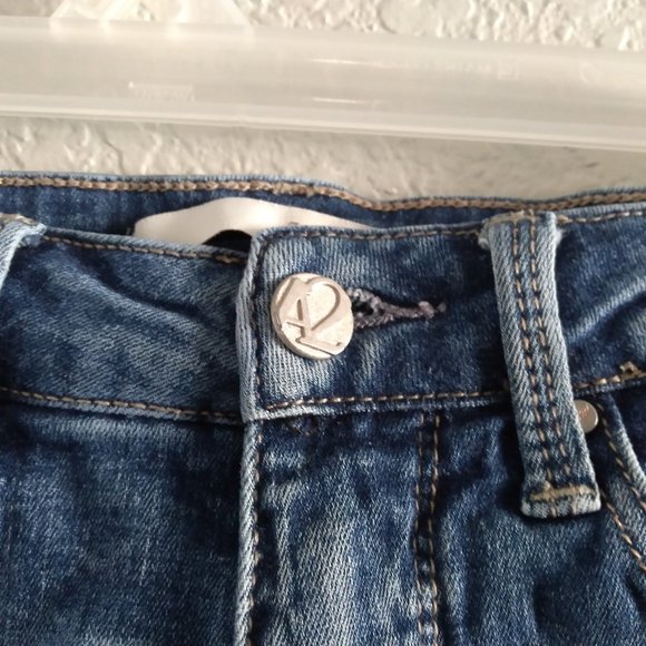 A2 Jean Shorts Distressed Denim Shorts Size S - Picture 3 of 6